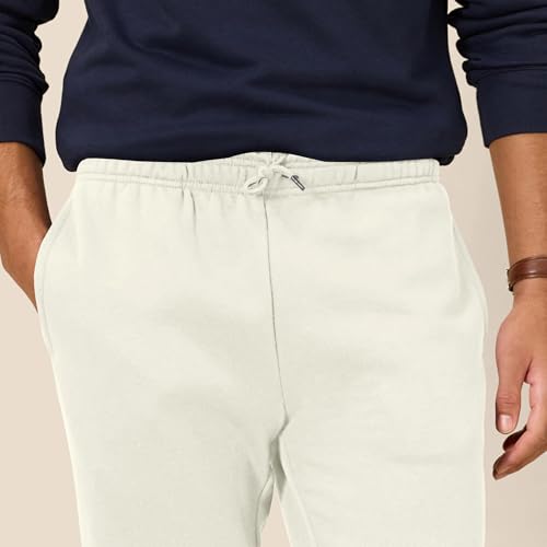 Image of Amazon Essentials Men's Relaxed Fit Fleece Joggers Sweatpants with Drawstring Waist, Tapered Leg, Ribbed Cuffs, Brushed Interior