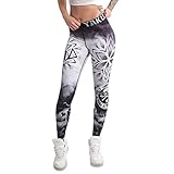Yakuza Damen Smoked Mandala Leggings, Schwarz, XXL