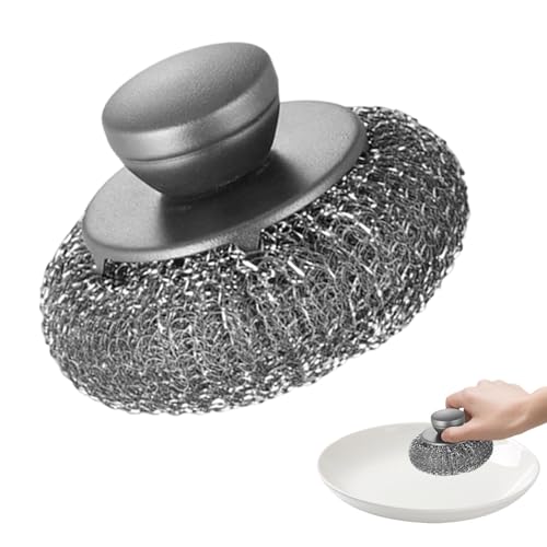 Siopob Almofadas de lã para purificador de aço, purificador de lã de aço inoxidável,Escova de limpez