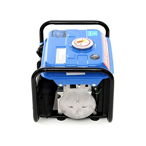 Generador de corriente de 1200 W, 2 CV, 230 V, 12 V, silencioso, generador de corriente de gasolina, 1 fase para jardín, garaje, camping Kraft&Dele KD109