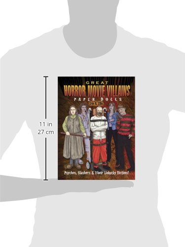 Great Horror Movie Villains Paper Dolls: Psychos, Slashers and Their Unlucky Victims! (Dover Paper Dolls) image 2