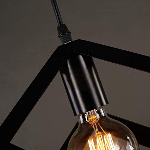 Lustre industriel en fer rétro pour éclairage d'hôtel et loft chic - 4