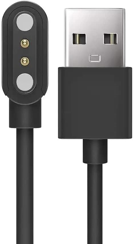 Sounce USB Magnetic Charging Cable for Firebolt Ring, Firebolt Ring 3, Firebolt Ninja Pro Max, Firebolt Gladiator, Firebolt Ninja Pro Plus, Firebolt Ninja 3 Plus Smartwatches - Black