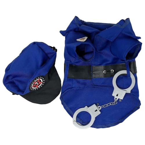 Disfraz Policía para Perro Talla Large Azul miniatura 4