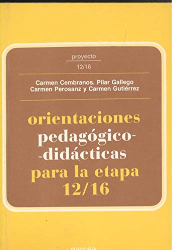 Orientaciones pedagógico-didácticas 12-16 livre méthodologie éducation