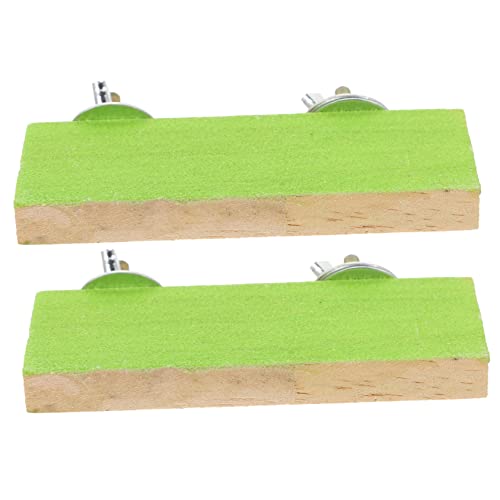 BESPORTBLE 2pcs Frosted Parrot Platforms Large Bird Toys for Parrots Bird Cage Accessory
