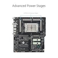 ASUS PRO WS TRX50-SAGE WiFi Workstation Mainboard Sockel AMD sTR5 (Threadripper Pro 7000 WX, CEB Formfaktor, PCIe 5.0 x 15, PCIe 5.0 M.2, 10Gb + 2Gb LAN, Multi-GPU Support) – Ansicht 3