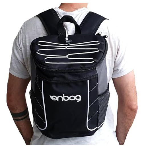 Mochila Térmica ONBAG para Cerveja Cooler Bag Marmita - Pode por Gelo Não Vaza PVC Premium (Preto)