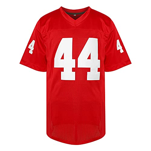 MESOSPERO Forrest Gump #44 Red Stitched Football Jersey Men S-3XL