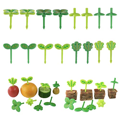 VEGCOO 16 Stück Mini Tier Food Picks Gabeln für Kinder & Erwachsene, Kunststoff, 3-9 cm, für Obst, Gemüse, Snacks & Partys