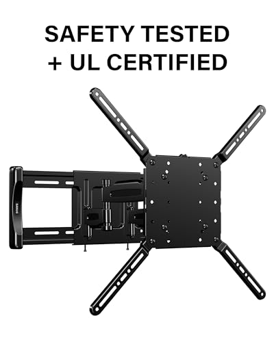 Image of Made for Amazon Universal Full-Motion TV Wall Mount for 50-82 inch TVs and Compatible with Amazon Fire TVs