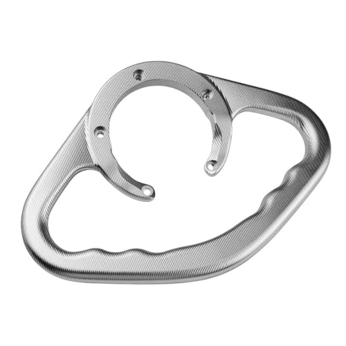Evita tirones con el reposabrazos de aluminio para Kawasaki plata