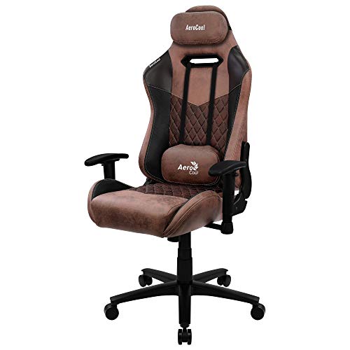 Aerocool-DUKE-Silla-Gaming-AeroSuede-Transpirable-Respaldo-Ajustable-Rojo