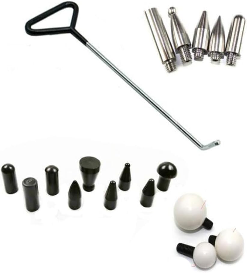 通用 Paintless Dent Repair Rods for Auto Body Dent Repair,Dent Repair Hooks, Stainless Steel Push Rods (03)