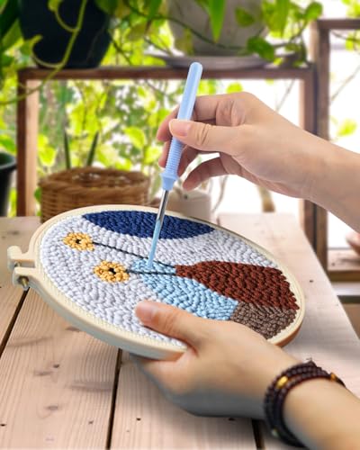 Image of TINDTOP Punch Needle Kits, Punch Embroidery Kits for Adults