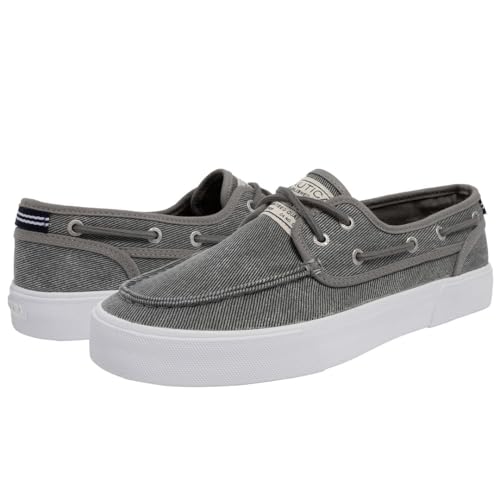 Image of Nautica Men's Casual Boat Shoes, Moc-Toe Loafers with Cushioned Insole, Deck Fashion Sneaker