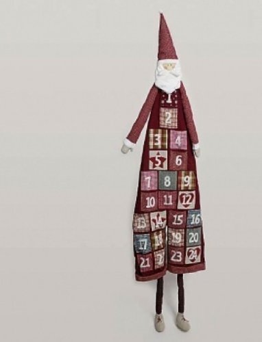 XXL Adventskalender Weihnachten 180cn Nikolaus Textil zum Befüllen
