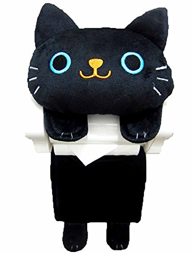 Porte-papier toilette chat mignon résistant contre la poussière WC