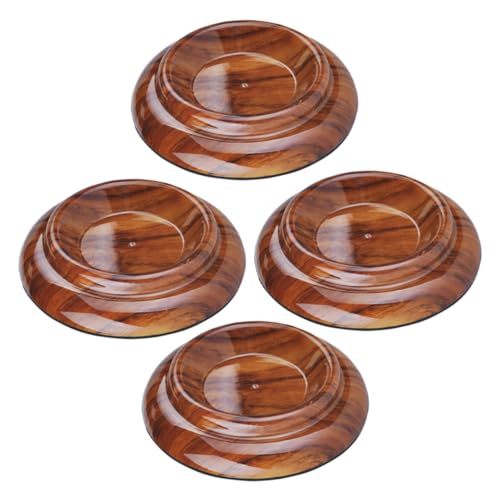 SHINEOFI 4 Alfombrillas Insonorizantes Para Piano De Algodón Eva Para Muebles Protectoras De Abs Antideslizantes Color Marrón