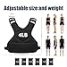 Ragebby Adjustable Weighted Vest for Women Men, 4-10lb Vest with 6 Ironsand Weights, Weight Vest with Reflective Strip for Running, Walking, Exercise, Strength Training