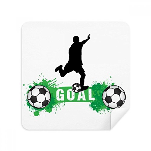 Chiffon de nettoyage lunettes football et tissu screen cleaner suède portable