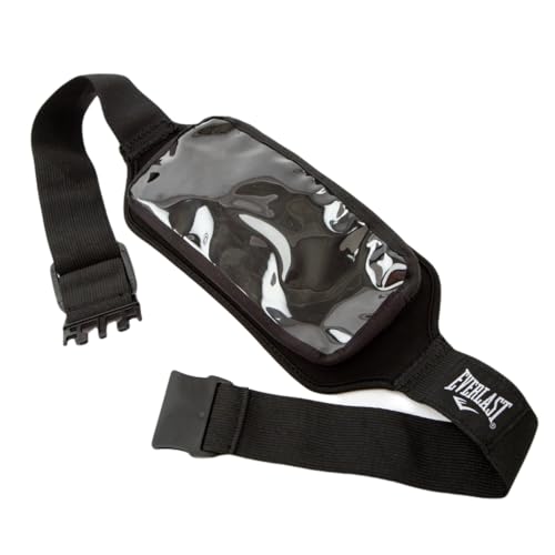 Sac de sport Everlast noir unisexe adulte pour boxe et fitness avec pochette téléphone
