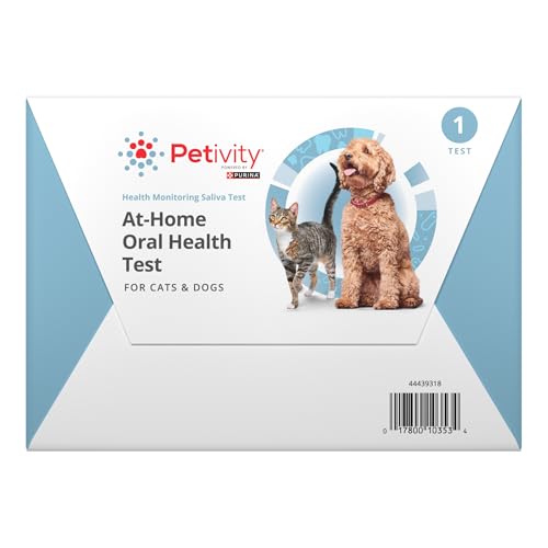 Petivity at-Home Oral Health Test for Cats and Dogs, Powered by Purina- (Pack of 1)
