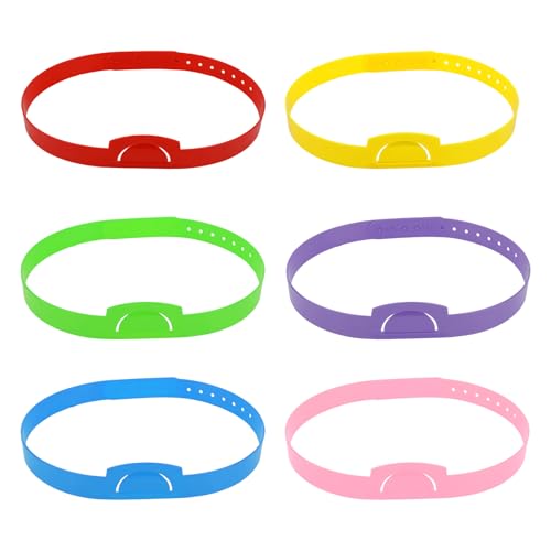 Lot de 6 Bandeaux Devine Qui, 6 Couleurs Réglables Jeu de Société Bandeaux avec Carte Insérable pour Adultes et Enfants Activités Fête en Famille...