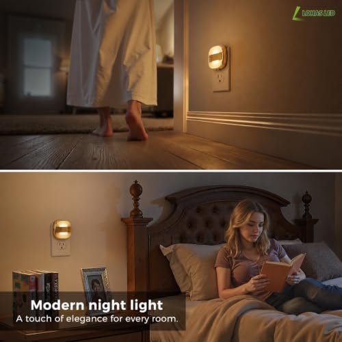 Image of L LOHAS LED Night Lights Plug into Wall,Dusk to Dawn Sensor Night Light