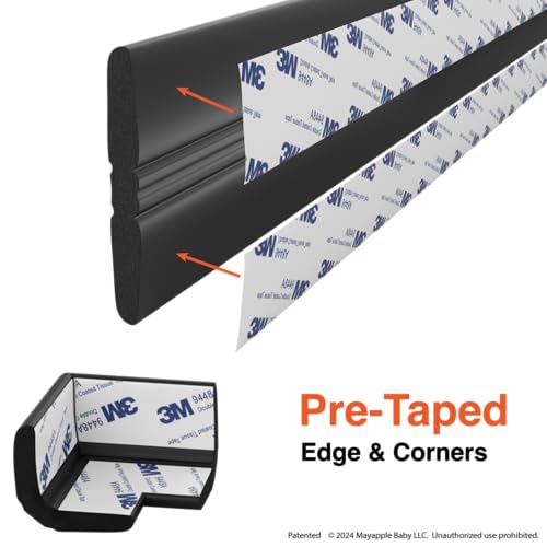 image for Roving Cove PreFit (Broad) Fireplace Edge Corner Protector (Extra Wide
