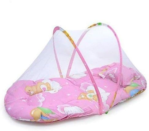 Jack Brown New Born Travel Instant Foldable Baby Mosquito Tent Bed, Pink