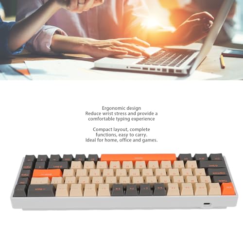 Clavier mécanique RVB interrupteur bleu USB C compact 68 touches - 3