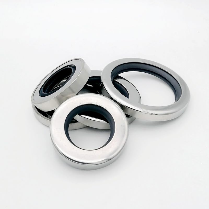 Spare Part for B2PT- ID 28x40/42/45/47/50x7/8/10/11mm PTFE+SS Double Lips Oil Seal Stainless Steel Shaft Seal Screw Air Compressor - (Color: 28x42x10mm CDL)