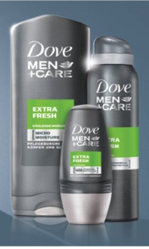 Dove Men+Care Extra Fresh Roll-On Deodorant (6 x 50 ml)
