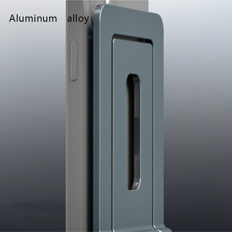 Aluminum Alloy Book Stand Gray Reading Rack Portable Folding Holder