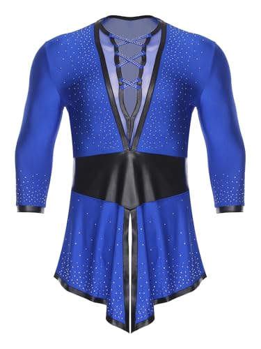 Chemise de danse homme renvena confortable avec strass pour éviter la chaleur