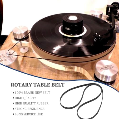 YHIJSR 2 Stück Belt Antriebsriemen Plattenspieler Gummiband Phonograph Ersatzgürtel Riemen für Plattenspieler Riemen Plattenspieler Recorder Riemen Teile Plattenspieler-Gürtel 270 mm
