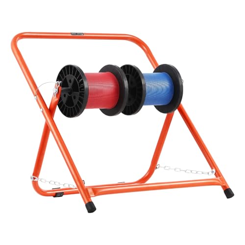 VEVOR Cable Caddy Heavy Duty Steel Frame Spool Holder for Electrical Wires Portable Wire Dispenser for Up to 20 in Diameter Spools 100 lbs Capacity for Cable Reels Electrical Industrial Retail