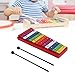 Colorful Xylophone, 13 Tones Professional Glockenspiel, Aluminum Birch Musical Instrument for Music Creation, Education, Stage Performances, and Family Entertainment