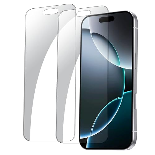 BLACK+DECKER 2 Pack Tempered Glass Screen Protector for iPhone 16 - image 1