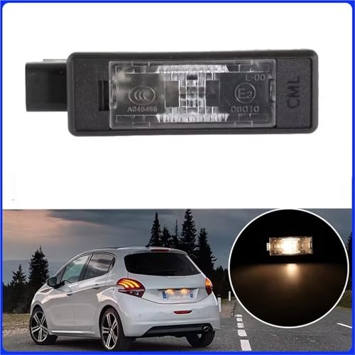 Luz de matrícula 6340F0 evita multas en ITV Peugeot 2008 2