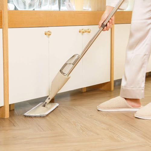 Image of Healthy Spray Mop - Floor Mop with Removable Washable Cleaning Pad and Integrated Water Spray Mechanism (Multicolor)