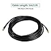 GEMEK 15ft SMA Male to SMA Female Pure Copper Cable, Low Loss S-MR240 Extension Coaxial - Antenna Lead Extender for 3G 4G 5G 6G LTE ADS-B Ham GPS WiFi RF Radio Use (50 Ohm Not for TV)