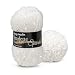 Mary Maxim Starlette Sparkle Yarn "White" | 4 Medium Worsted Weight Yarn for Knit & Crochet Projects | 98% Acrylic and 2% Polyester| 4 Ply - 196 Yards