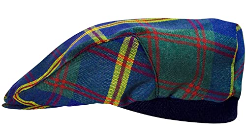 Casquette plate tartan US Marine hommes et femmes style écossais