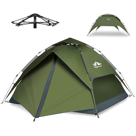 Night Cat Waterproof Instant Camping Tent for 4 Cover