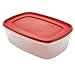 Rubbermaid 7J77 Easy Find Lid Rectangle 40-Cup 2.5 gallon Food Storage Container (Pack of 4)