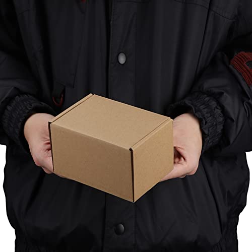 Pharege 6X4X3 Inch Shipping Boxes 50 Pack, Brown Cardboard Gift Boxes With Lids For Wrapping Giving Women Men Presents, Small Corrugated Mailer Boxes For Packaging Mailing Small Business #TOP3