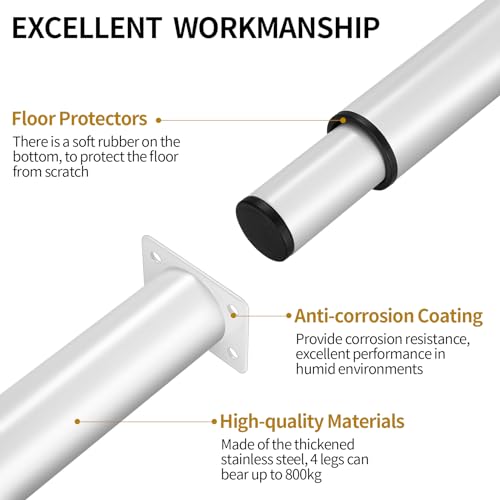 YITYDaMai 4 Pcs Adjustable Furniture Legs - Image 3