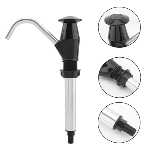 Reicyfang Caravan Sink Water Hand Pump, Hand-Operated Galley Water Pump, Double Action Camping Trailer Motorhome Replacement Pumping Tool for Camping Trailer, Motorhome, Work Vehicles(Black) - Thumbnail 5